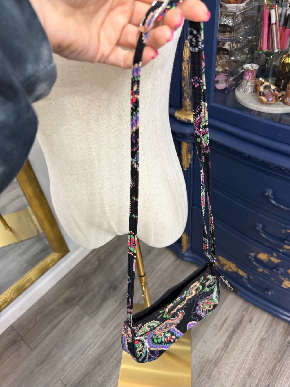 Retired Vera Bradley Kiev Paisley Little Crossbody Bag - Picture 6 of 12